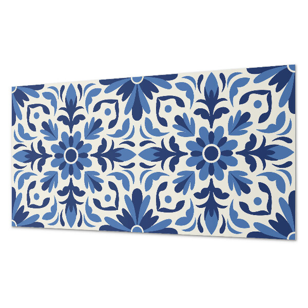 Square tv wall panel Floral pattern with leaves