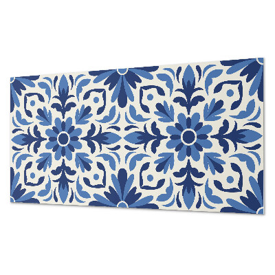 Square tv wall panel Floral pattern with leaves