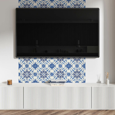 Pvc wall panel Floral pattern on the background