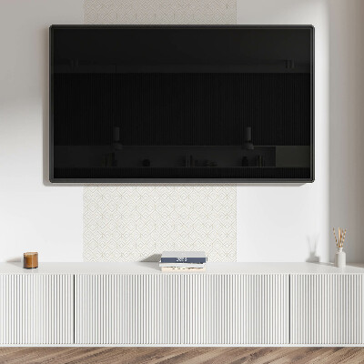 Square tv wall panel Geometric diamond pattern