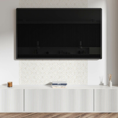 Square tv wall panel Geometric diamond pattern