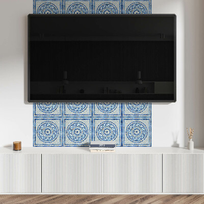Pvc wall panel Mosaic in shades of sky