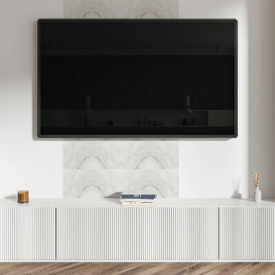 Square tv wall panel Elegant marble pattern