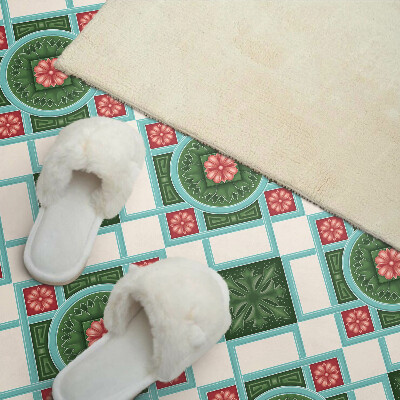 Pvc wall panel Flower pattern in a rhombus