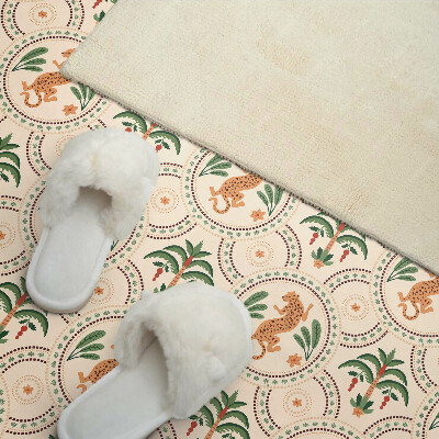Pvc wall panel Tropical leopard print