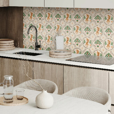 Pvc wall panel Tropical leopard print