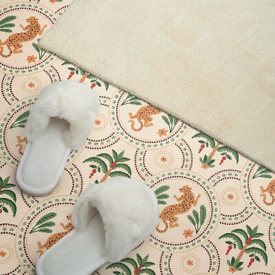 Pvc wall panel Tropical leopard print