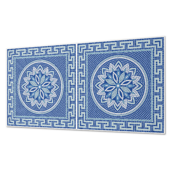 Square wall panel Mosaic floral pattern design