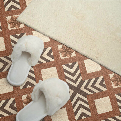 Square wall panel Pattern with geometric motifs