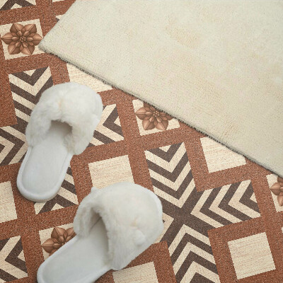 Square wall panel Pattern with geometric motifs