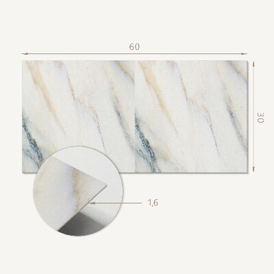 Square tv wall panel Elegant marble pattern