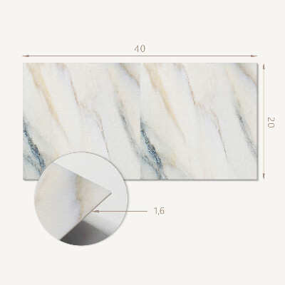 Square tv wall panel Elegant marble pattern