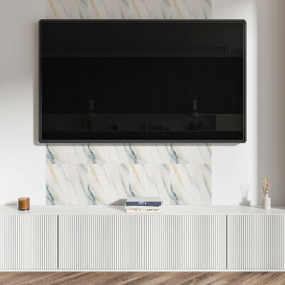 Square tv wall panel Elegant marble pattern