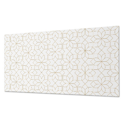 Square wall panel Geometric floral pattern