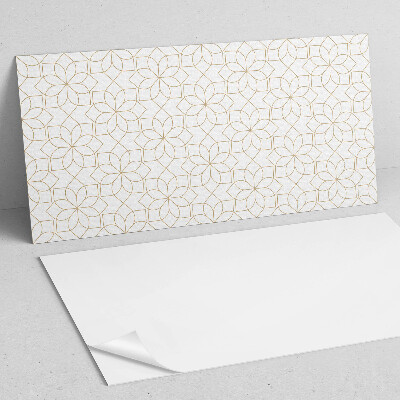 Square wall panel Geometric floral pattern