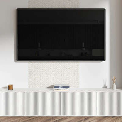 Square wall panel Geometric floral pattern