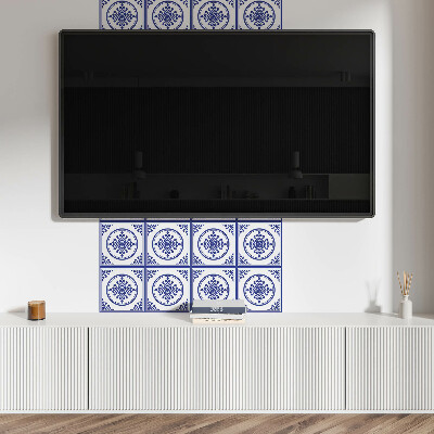 Pvc wall panel Pattern with circles and flowers