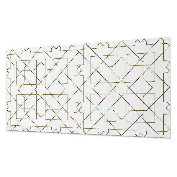 Square tv wall panel Geometric line pattern