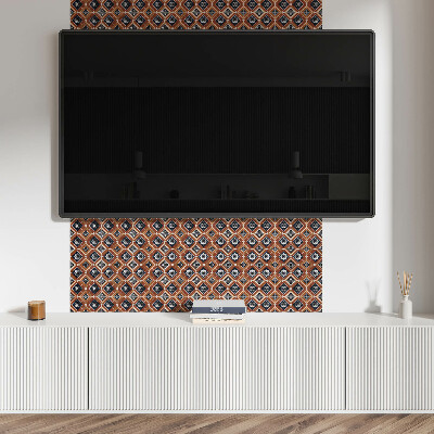 Square wall panel Geometry in browns and white