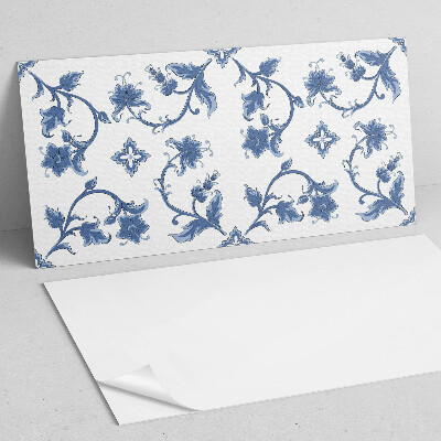 Square wall panel Floral pattern on the background