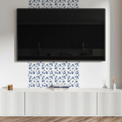 Square wall panel Floral pattern on the background
