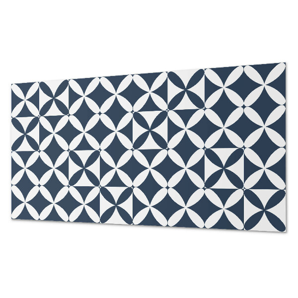 Square tv wall panel Geometric flower pattern