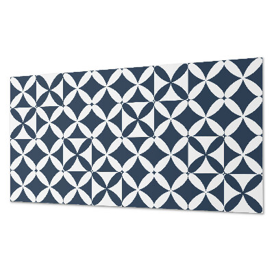 Square tv wall panel Geometric flower pattern