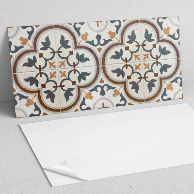 Pvc wall panel Checkered floral pattern