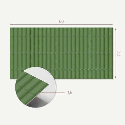 Square tv wall panel Set of vertical pipes