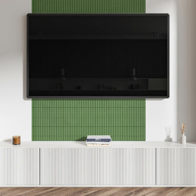 Square tv wall panel Set of vertical pipes