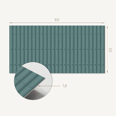 Square wall panel Parallel vertical stripes