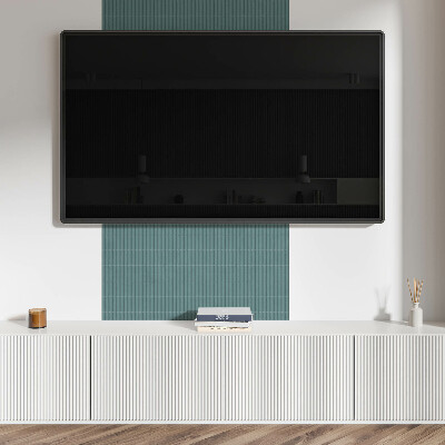 Square wall panel Parallel vertical stripes