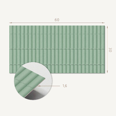 Square wall panel Pattern of straight pipes in the layout