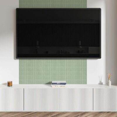 Square tv wall panel Rectangular tiles in a grid