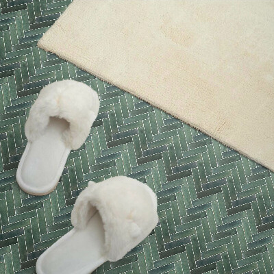 Square wall panel 3D herringbone pattern