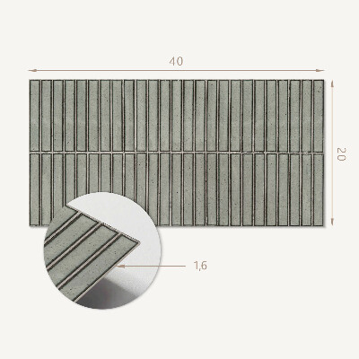 Square wall panel Rectangular panels in a grid