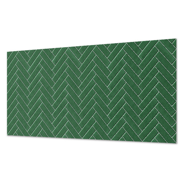 Square tv wall panel Herringbone pattern on tiles