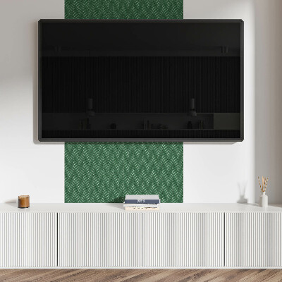 Square tv wall panel Herringbone pattern on tiles