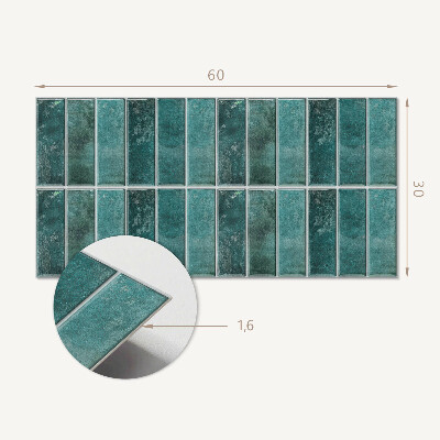 Square tv wall panel Chic rectangular tiles