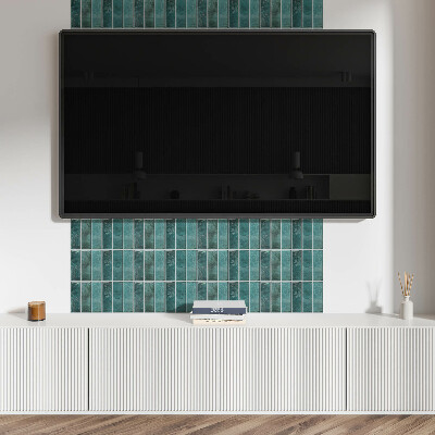 Square tv wall panel Chic rectangular tiles