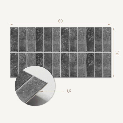 Square wall panel Geometric arrangement of tiles