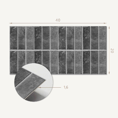 Square wall panel Geometric arrangement of tiles