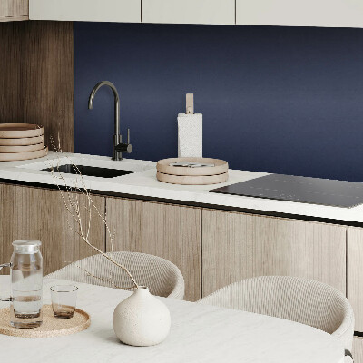 Square tv wall panel Color: dark navy blue