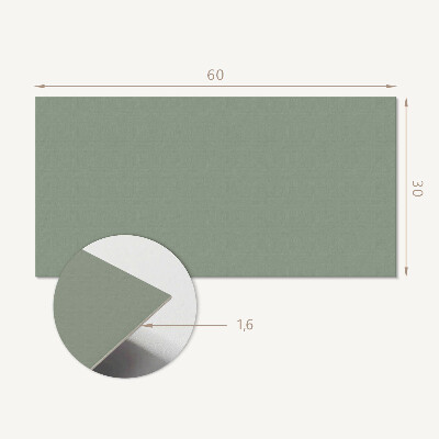 Square wall panel Gray-green color