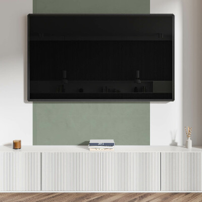 Square wall panel Gray-green color
