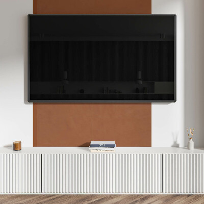 Square tv wall panel Color Brown