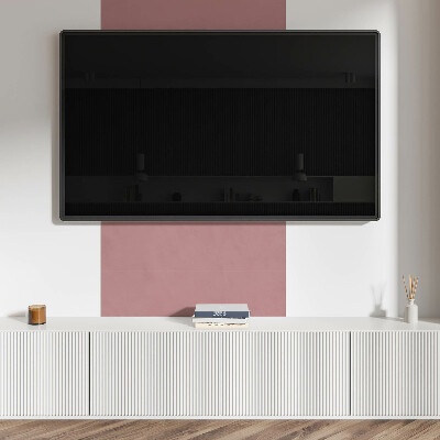 Square tv wall panel Color Pink
