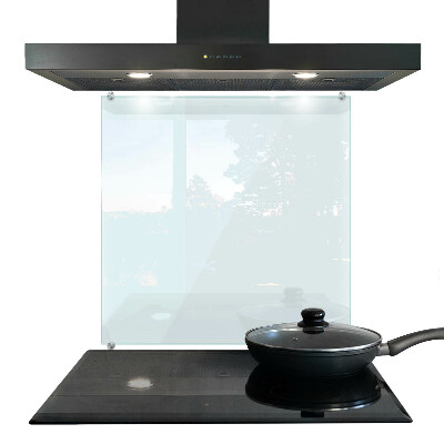 Glass cooker splashback transparent tempered glass