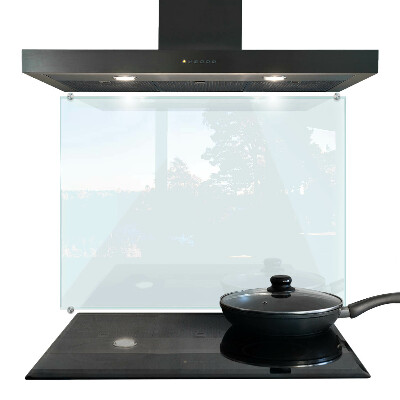 Glass cooker splashback transparent tempered glass