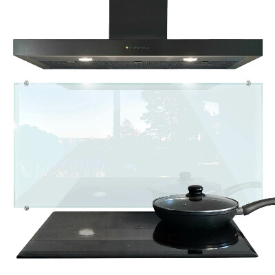 Glass cooker splashback transparent tempered glass